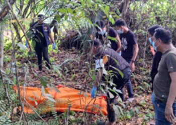 Warga Desa Muara Baru Kecamatan Kayuagung, Temukan Mayat Dalam Karung Tanpa Identitas