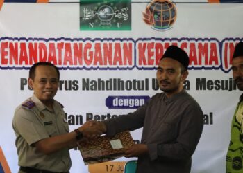Penandatanganan PKS Antara BPN Kabupaten Mesuji dan PC NU Kabupaten Mesuji : “Sinerji Untuk Legalisasi Aset Tanah NU”