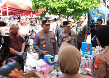 Tinjau Booth Pelayanan Kesehatan Gratis, Kapolri Tegaskan Komitmen Pelayanan Maksimal