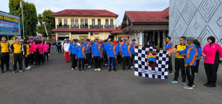 Polres Purbalingga Gelar Olahraga Bersama Peringati HUT PP Polri