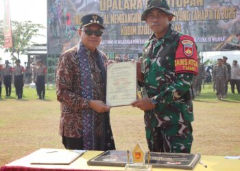 TMMD Sengkuyung Desa Pasinggangan Ditutup, Seluruh Target Tercapai