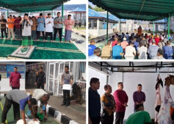 Rutan Tarutung Selenggarakan Shalat Idul Adha Bersama Warga Binaan, Dilanjutkan Pemotongan Hewan Kurban dan Makan Bersama
