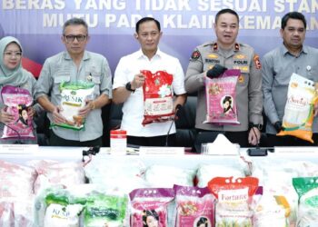 Satgas Pangan Polri Sita 201 Ton Beras yang Tidak Sesuai Standar Mutu dan Takaran