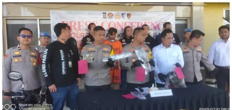 Sat Reskrim polres OKI Polda Sumsel, Berhasil Menangkap Pelaku Pembunuhan Wanita Warga Tanjung Rancing