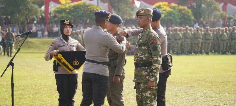 Upacara Penutupan Pendidikan Dasar Militer dan Pelatihan Manajerial Serta Penetapan Komcad SPPI BATCH 3 TA. 2025 di SPN Polda Jateng