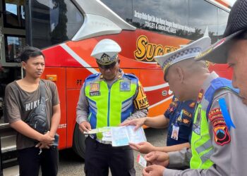 Ops Patuh Candi 2025, Polres Purbalingga Gelar Ramp Chek Angkutan Umum