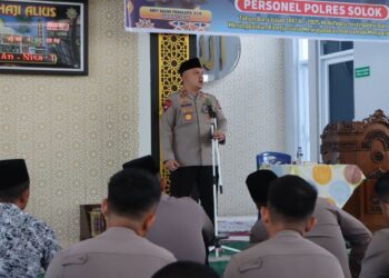Kapolres Solok Ajak Personel Lebih Bersyukur, Bangga, dan Ikhlas dalam Bertugas