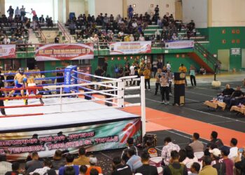 Warnai Hari Bhayangkara ke-79, Polda Jateng Gelar Street Boxing Event 2025 di GOR Wujil Ungaran