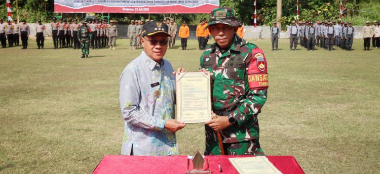 Bupati Banyumas Buka TMMD Tahap III 2025 di Desa Samudra Gumelar