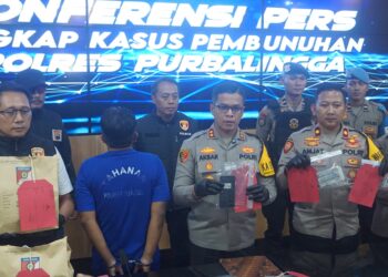 Pelaku Pembunuhan di Penggilingan Batu Baleraksa Diringkus Polres Purbalingga