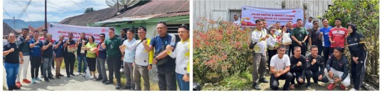 Sambut Hari Ulang Tahun  Ke-80 Republik Indonesia, Rutan Tarutung Gelar Fun Walk dan Bakti Sosial Bagikan Sembako