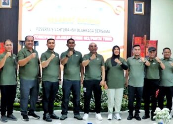 Bupati Simalungun ikuti olahraga Bersama Forkopimda di Makorem 022/PT