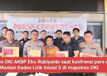 Mantan Kades Lirik, Diamankan Unit Tipikor Polres OKI Tersandung Kasus Korupsi DD Thn 2020 – 2021