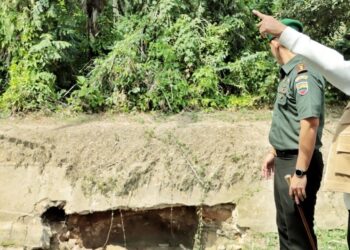 Pasca Ditinjau Bupati Simalungun, Saluran Irigasi Longsor di Kecamatan Huta Bayuraja Segera Diperbaiki