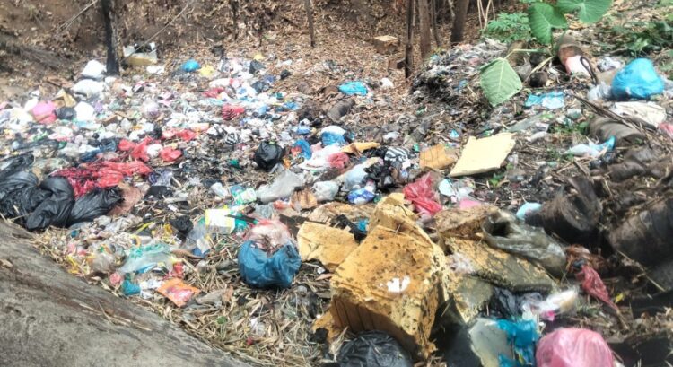 Puluhan Tahun Warga Hirup Bau Busuk, Jalur Aripan – Tanjung Alai Jadi  Lautan Sampah, Bank Sampah Diduga Mangkrak
