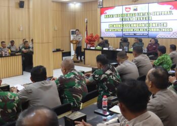 Cegah Konflik Sosial, Polres Purbalingga Gelar Rakor Lintas Sektoral