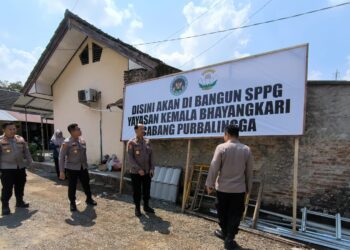 Tim Polda Jateng Cek Pembangunan SPPG Yayasan Kemala Bhayangkari Cabang Purbalingga