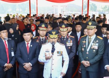 Kapolda Jateng Hadiri Upacara HUT ke-80 Kemerdekaan RI di Lapangan Pancasila Simpang Lima