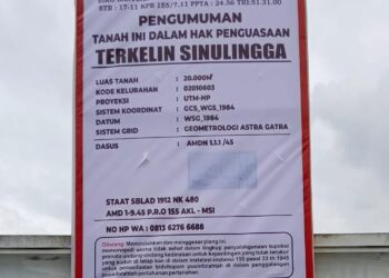 Abaikan Putusan PTUN Medan; Kantor Pertanahan Kota Medan Masih Legalkan SHGB No.1950/Sunggal !