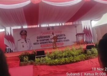 Gebernur DKI Jakarta Resmikan perubahan Kampung Tanah Merah Jakut Menjadi Kampung Tanah Harapan