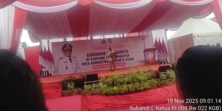 Gebernur DKI Jakarta Resmikan perubahan Kampung Tanah Merah Jakut Menjadi Kampung Tanah Harapan