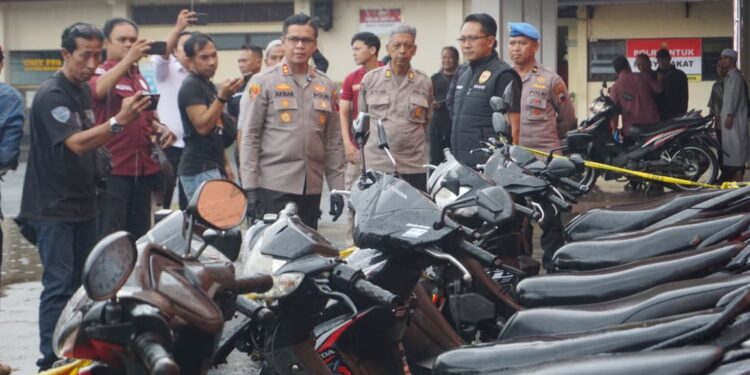 Polres Purbalingga Kembalikan 18 Unit Motor Hasil Curanmor Kepada Para Korban