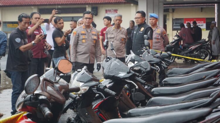Polres Purbalingga Kembalikan 18 Unit Motor Hasil Curanmor Kepada Para Korban