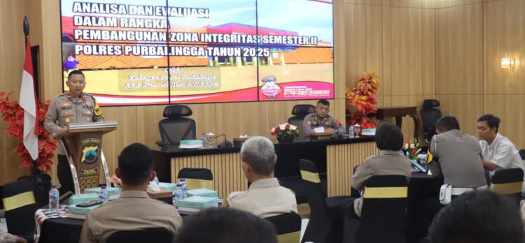 Anev Pembanguan Zona Integritas, Polres Purbalingga Berkomitmen Menuju WBBM