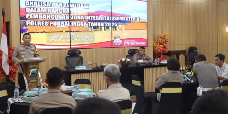 Anev Pembanguan Zona Integritas, Polres Purbalingga Berkomitmen Menuju WBBM