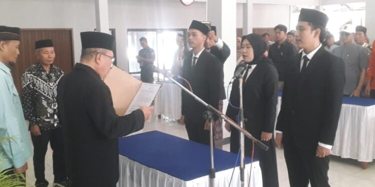 Desa Ledug Gelar Pelantikan Perangkat Baru, Fokus Meningkatkan Pelayanan Publik