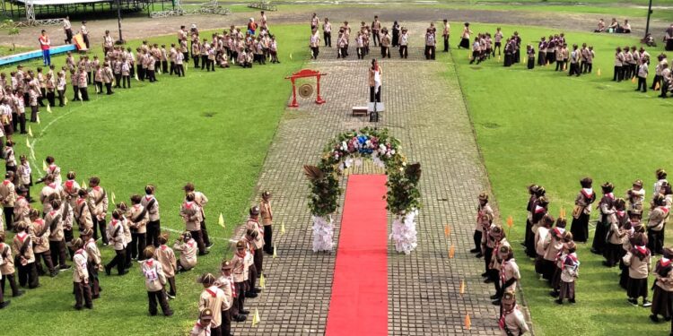 Ratusan Pramuka Siaga Kwarran Purwokerto Selatan Ikuti Pesta Siaga