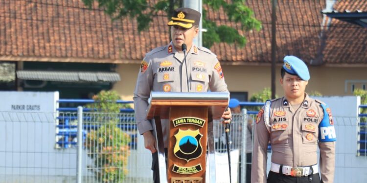 Kapolres Purbalingga Pimpin Apel Terakhir Sebelum Pindah Tugas