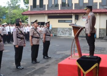Polres Purbalingga Gelar Sertijab Kasatlantas dan Kapolsek Padamara