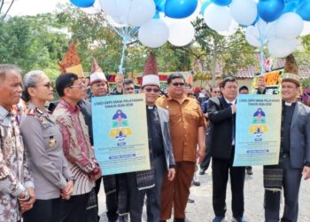 Hadiri Open House GKPS, Sekda Ajak Jemaat GKPS Bersama Membangun Dengan Semangat Baru Menuju Simalungun Maju