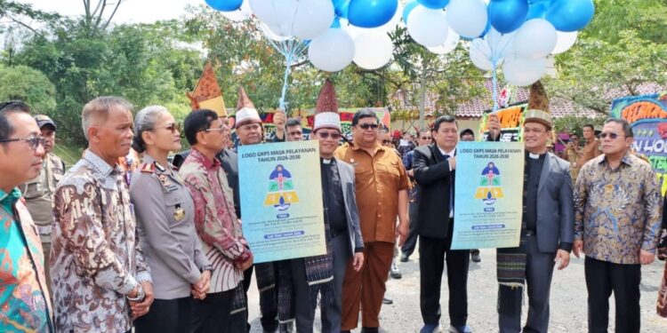 Hadiri Open House GKPS, Sekda Ajak Jemaat GKPS Bersama Membangun Dengan Semangat Baru Menuju Simalungun Maju