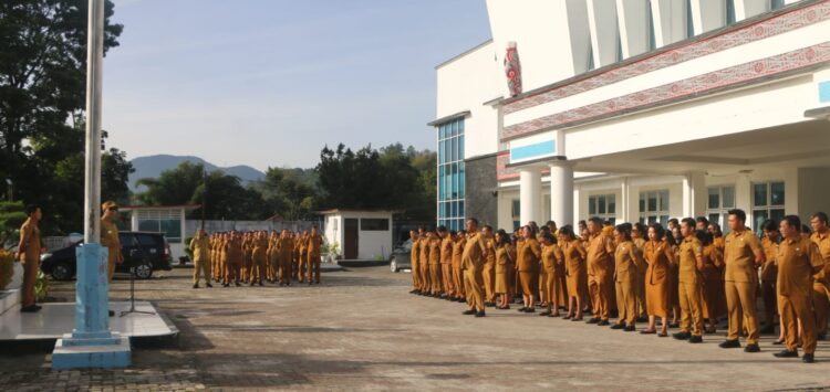 Bupati Taput Pimpin Apel Gabungan, Tekankan Kesiapsiagaan dan Perencanaan Terintegrasi