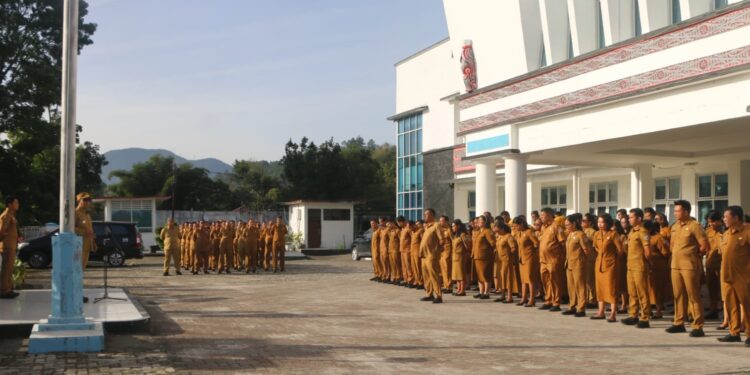 Bupati Taput Pimpin Apel Gabungan, Tekankan Kesiapsiagaan dan Perencanaan Terintegrasi