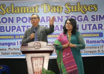 Hadiri Pesta Bona Taon PTS, Bupati Tapanuli Utara Harapkan Sinergitas Seluruh Elemen