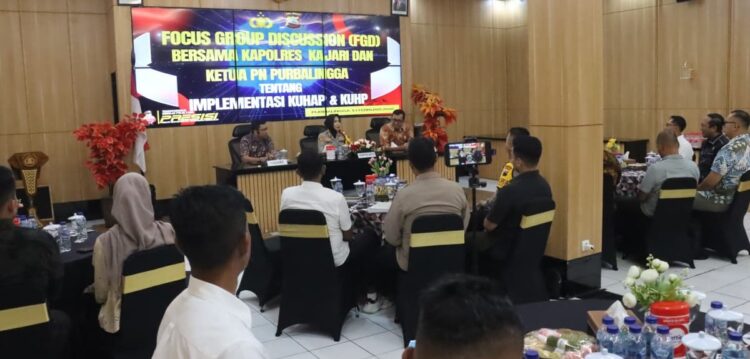 Polres Purbalingga Gelar FGD Implementasi KUHAP dan KUHP Baru