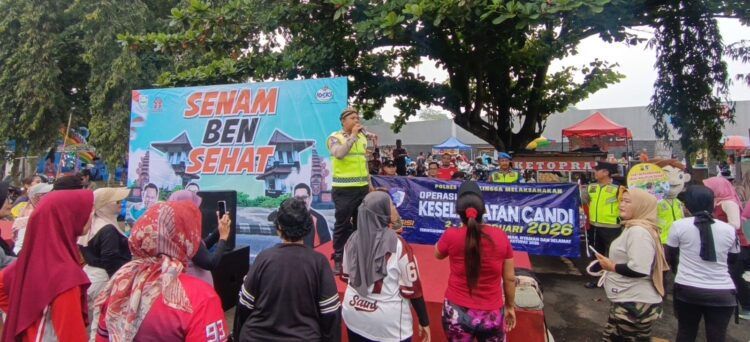 Polres Purbalingga Sosialisasi Tertib Lalu Lintas Melalui Police Art di GOR Goentoer Darjono