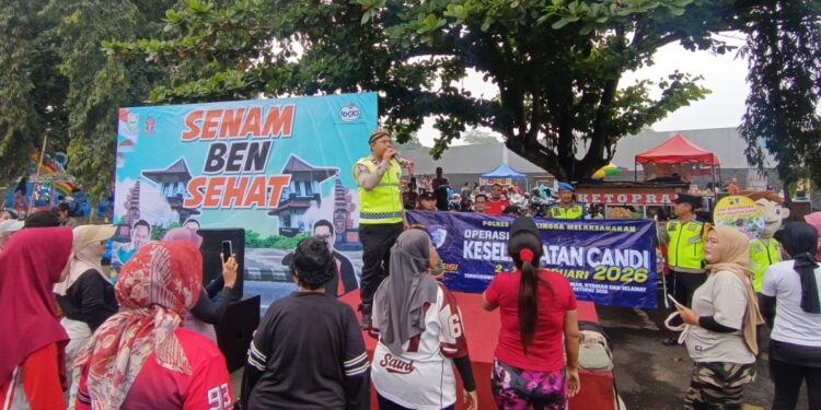Polres Purbalingga Sosialisasi Tertib Lalu Lintas Melalui Police Art di GOR Goentoer Darjono