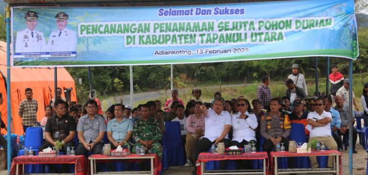 Bupati Tapanuli Utara Canangkan Penanaman Sejuta Pohon Durian untuk Pemulihan Pascabencana