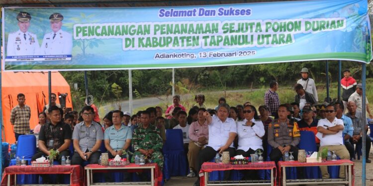 Bupati Tapanuli Utara Canangkan Penanaman Sejuta Pohon Durian untuk Pemulihan Pascabencana