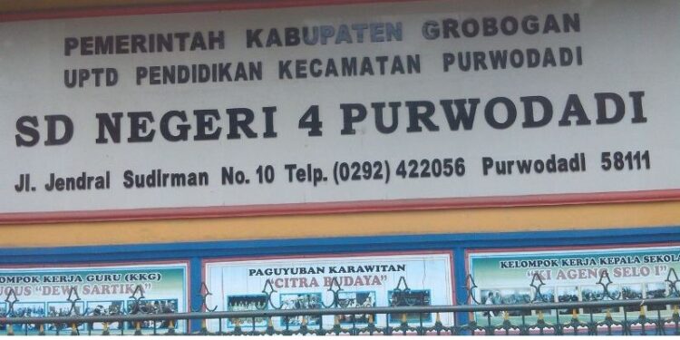 SD Negeri 4 Grobogan Kabupaten Grobogan Thn 2025-2024 Menerima Dana BOS Rp.1 M lebih, Diduga Dikorupsi Kepsek