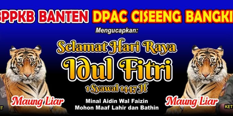 Jayadi Ketua BPPKB Banten DPAC Ciseeng Bangkit dan DPRT Serta Jajaran Mengucapkan Selamat Hari Raya Idul Fitri 1447 H