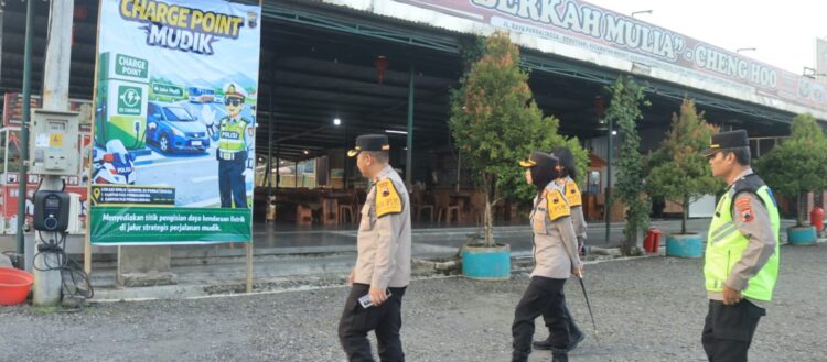 Polres Purbalingga Sediakan Charge Point Mudik untuk Kendaraan Listrik di Rest Area Cheng Ho