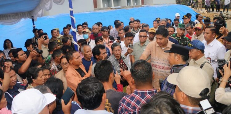 Bupati Tapanuli Utara Sambut Kunker  Menteri PKP dan Mendagri Tinjau Progress Pembangunan Huntap