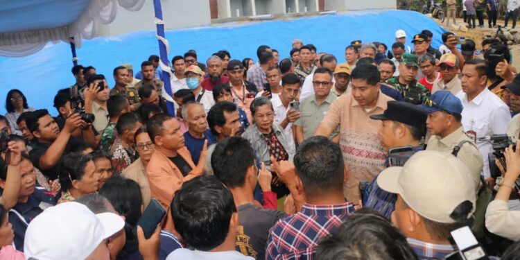 Bupati Tapanuli Utara Sambut Kunker  Menteri PKP dan Mendagri Tinjau Progress Pembangunan Huntap
