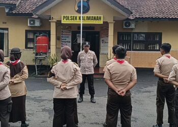  Kanit Binmas Polsek Kalimanah Ajak Pramuka Saka Bhayangkara Bisa Jadi Tauladan