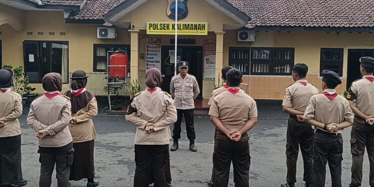 ‎ Kanit Binmas Polsek Kalimanah Ajak Pramuka Saka Bhayangkara Bisa Jadi Tauladan